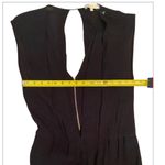 Sandro Black Viscose Silk Sleeveless Exposed Zipper V-Neck Jumpsuit Size1/Small Photo 9