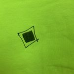 Neon Buddha womens medium lime green short sleeve button front chunky shirt Photo 5