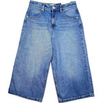 Austin Landing Shorts Womens Size 7 Blue High Rise Loose Fit Denim Jorts Bermuda Photo 0