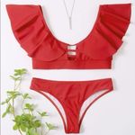 SheIn Cut-out Ruffle Trim Bikini Swimsuit Photo 2
