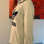 Adidas  Womens Trefoil Baby Blue Hoodie 90s Style Size S small String Missing Photo 2