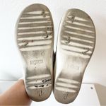 Ganter Sandals Womens Sz 8.5 39H Comfort Animal Skin Walking‎ Leather Support Silver Photo 6