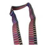 Adjustable Woven Crossbody Strap Pink, Silver & Black NWOT Pink Photo 2