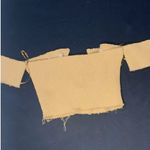 SEEK the Label  Tan Ribbed Crop Off Shoulder Top Size M Photo 2