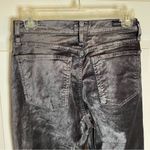 Citizens of Humanity  Black Velvet Pants Boot Cut with Side Slit Size 26 Photo 5