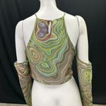 Princess Polly Detached Sleeve Multi Color Halter Top Size 12 Large Photo 2