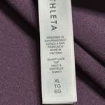 Athleta NWOT  Shanti Lace Long Sleeve‎ Crop Top Thumbholes Purple Size XL Photo 10