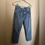 AGOLDE 90s Pinch Waist Jeans Sz 27 in Lineup NEW distressed straight leg Photo 4