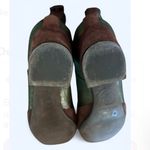 Maliparmi Women’s Brown Green Suede Boots Size 7 Italy Low Heel Ankle Booties Photo 11