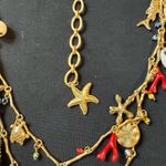 ZARA Seashell Charm Belt & Necklace Convertible 38” Statement Piece Photo 3