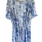 Cedric Charlier Toile Printed Drawstring Dress Blue Size 12 Photo 7
