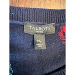 Talbots dark blue seashell nautical motiff sweater women's Petite medium Photo 3