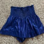The Pants Store Queen of sparkles swing shorts blue metallic  Photo 0