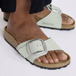 Birkenstock NWT Madrid Big Buckle Sandals Nubuk Leather in Pure Sage Green Photo 0