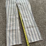 Anthropologie Pilcro & the Letterpress white, blue & brown striped High-Rise Bootcut jeans 26 Photo 9