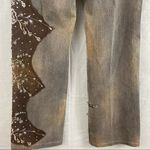 Vintage Y2K western beaded patch jeans Brown Size 34 Photo 8