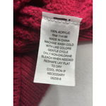 st. john's bay Womans St John’s Bay Pullover Sweater 2 X Red Long Sleeve Crewneck Photo 3