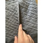 LL Bean Quilted Sweatshirt Men Large Gray Full Zip‎ Traditional Fit Mock Neck Photo 6