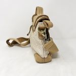 Anthropologie [] Jesslyn Blake Tan Cream Suede Messenger Crossbody Satchel Bag Photo 5