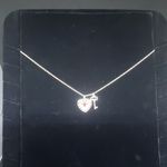 Avon Northwest Territories Silver Heart & Key Necklace Photo 1