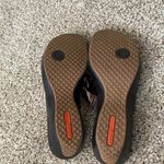 Cole Haan Nike Air Metal Thong Wedge Sandals Size 10 Slip On Dark Brown Photo 5