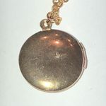 Vintage Gold Tone Avon CZ Citrine Rhinestone Locket Pendant Necklace Photo 6