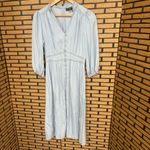 Karl Lagerfeld Light Blue Chambray Button Front Dress Size 2 Photo 1