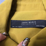 ZARA Yellow Mustard Open Jacket Size: L Photo 5