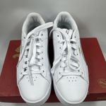 Puma Court Sneaker, White, Women's Casual Low Top Leather Shoes Size 6.5 Photo 2