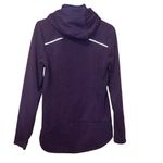 Athleta  CYA Stronger Purple High Neck Hooded Full Zip Sweater Medium #754 Photo 2