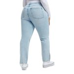 Good American NWT  Good Boy Straight Curve Jeans Indigo Light Wash Women Blue 16 Photo 1