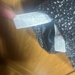 ZARA Black Blazer with Tweed and Leather Contrast Photo 4