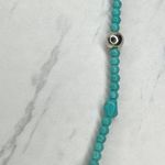 Faux Turquoise Beaded Cross Stretch Necklace Photo 4