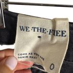 Free People We The Free Come As You Are Black Denim Jean Maxi Skirt Size 0 Photo 7