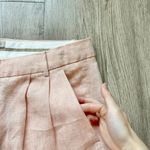 Banana Republic Women's Palma Straight Leg Linen Trouser Pants in Daybreak Peach Photo 4