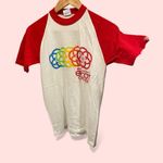 Disney Vintage 80s  Epcot Center rainbow ringer t-shirt made in USA Photo 1