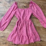 Cute Mini Long Sleeve Pink Dress Photo 0