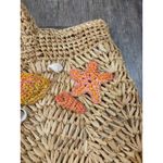 Tommy Bahama  Carrabelle Large Straw Tote Bag Beach Tropical Square Bottom Photo 3