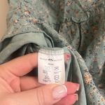 Brandy Melville Cara Ruffle One Size Skirt in Green Floral Photo 5