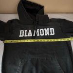 Diamond Supply Co. Drexel Faded Black Wash Spellout Logo Pullover Hoodie Size S Photo 5