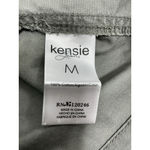 Womans Kensie Jeans Utility Jacket Medium Green Full Zip Snap Front Mock Neck Photo 3