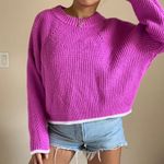 John + Jenn  by Line (Revolve brand) Mylo Rib Crewneck Sweater in Pink Cadillac Photo 10