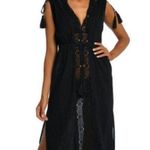 La Blanca ππ Island Fare Cover-Up Midi Dress ~ Black Small NWT Photo 0