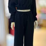 ZARA Long Sleeve Sweatsuit Set With Hoodie And Wide Pants. Size S Photo 0