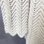 Handmade Womens Crochet Cardigan Size M Chunky Textured Artisan Cottage 70s Vibe Size M Photo 2