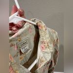 L.L. Bean Corduroy Floral Vintage Button Down Shirt Size M Photo 3