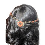 Vintage Colleen Toland Floral Head Dress? Necklace? Pink Photo 4