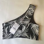 ZARA  Women’s One Shoulder Palm Print Jacquard Cross Over Crop Top Sz M  
NWT Photo 6