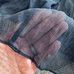 J.Crew NEW! Mirabelle Navy Blue 100% Silk Chiffon Dress Size 16 Photo 11