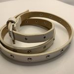 White and Silver Thin Belt Photo 1